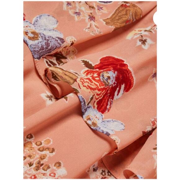 Cinq á Sept NWOT Jamie Floral Georgette Maxi Dress Size 6 Tiered Ruffle Chiffon - Picture 13 of 13